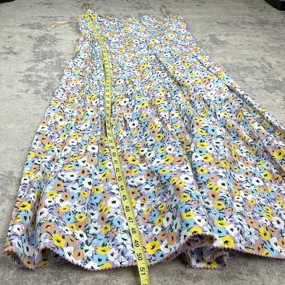 NWT Agua by Agua Bendita Mambo La Fania Lila Multicolor Floral Spring Sz L - Picture 12 of 16